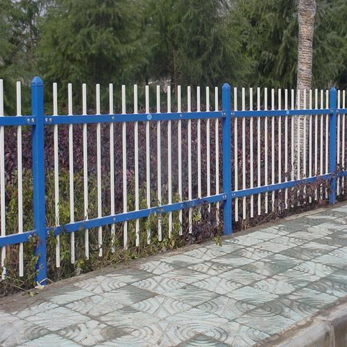 供应住宅区围墙护栏静电喷塑锌钢隔离栅栏工厂围墙组装防护栏杆